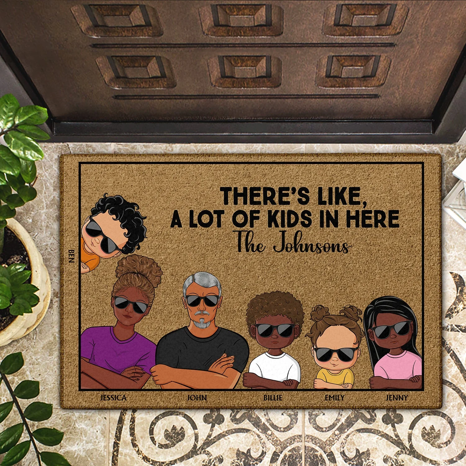 Okay But Did You Call Or Text First Couples - Anniversary, Birthday, Housewarming Gift For Spouse, Husband, Wife, Family - Personalized Custom Doormat - Image 2