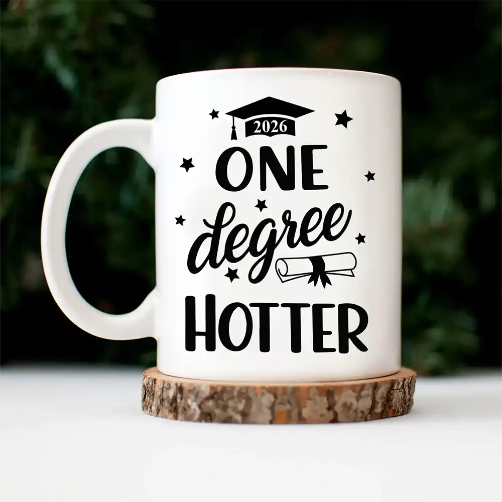 One Degree Hotter Funny Graduation - Personalized Mug - Image 4