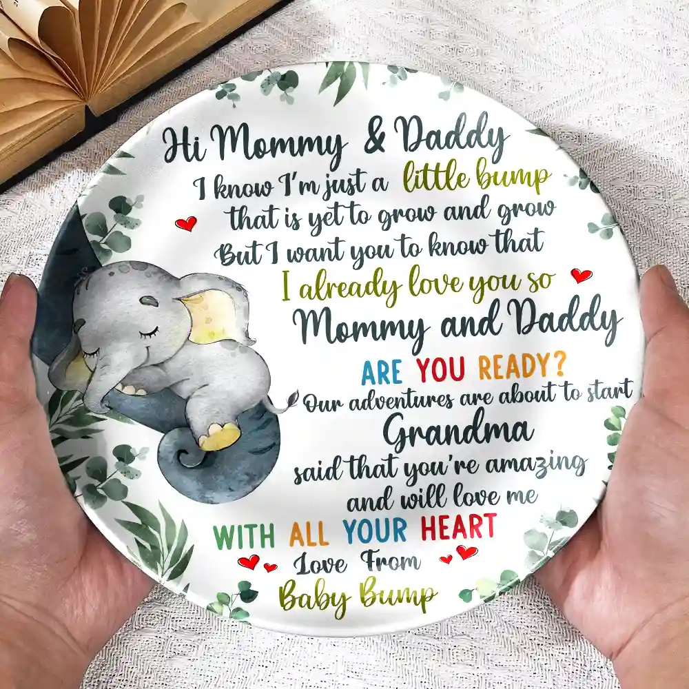 Our Adventures Are About To Start - Personalized Ceramic Plate - Image 3