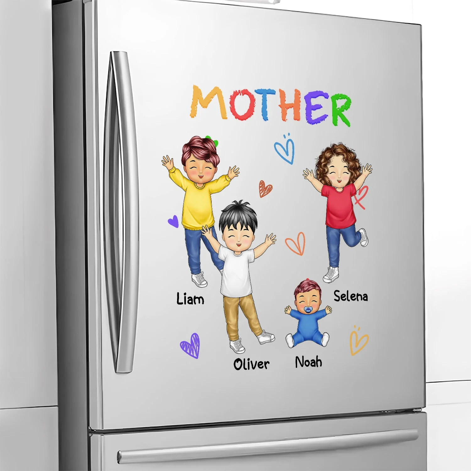 Our Grandkids - Loving Gift For Grandma, Grandparents, Mother - Personalized Decor Decal - Image 5