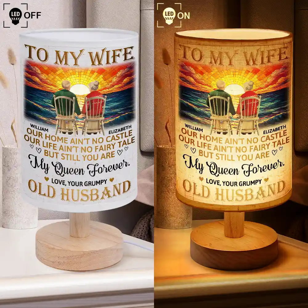 Our Home Ain't Castle - Personalized Fabric Lamp - Image 4