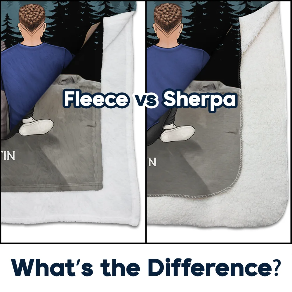 Our Love Was Written In The Star - Personalized Fleece Blanket, Sherpa Blanket - Image 4