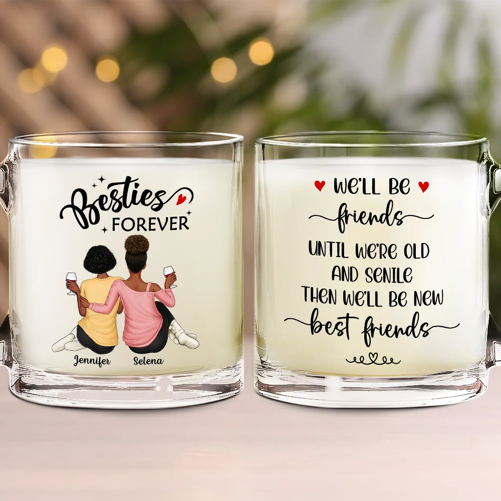 Our Memories Are Countless Our Friendship Is Endless - Personalized Glass Mug - Image 2