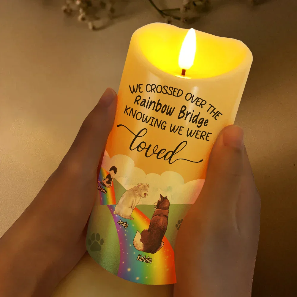 Over The Rainbow Bridge - Personalized Flameless LED Candle - Image 3
