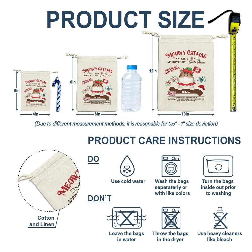 Overnight Delivery From Santa Paws - Personalized Favor Bag - Image 5