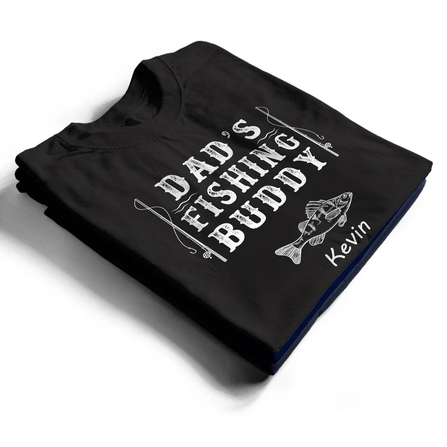 Papa's Fishing Buddies - Personalized T Shirt - Image 2