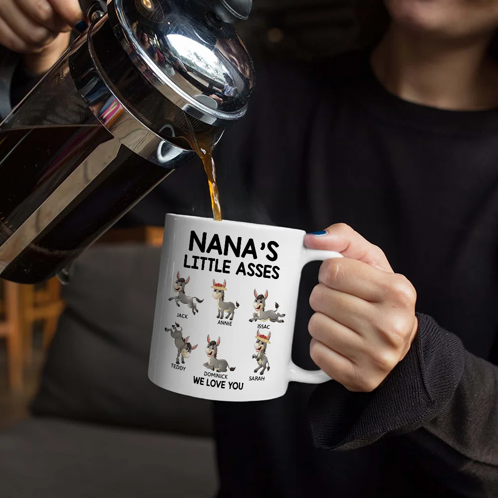 Papa's Little Donkeys - Personalized Mug - Image 5
