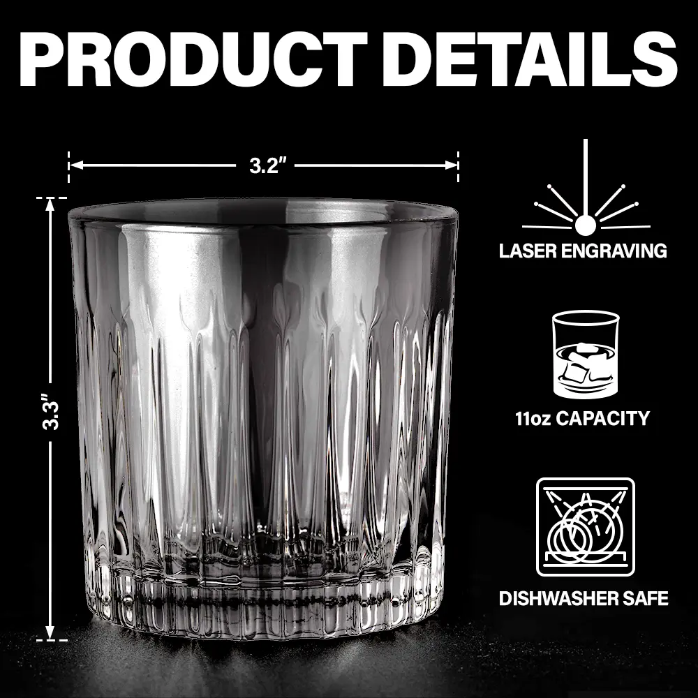 Partners In Crime Remember - Personalized Rocks Whiskey Glass - Image 6