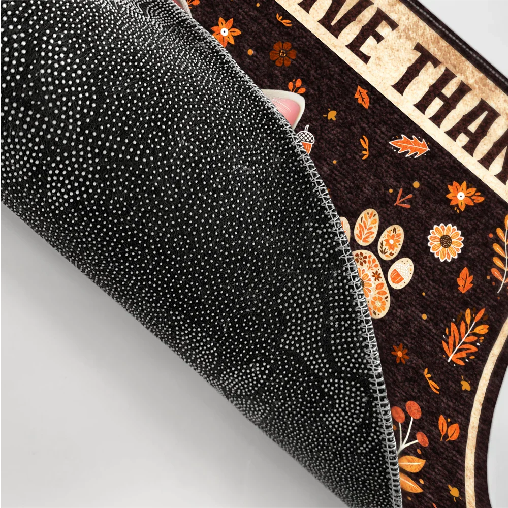 Paws And Give Thanks 3D Effect Pet - Personalized Doormat - Image 3