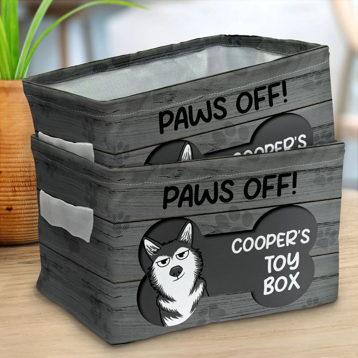 Paws Off - Gift For Dog Lovers - Personalized Storage Box - Image 2