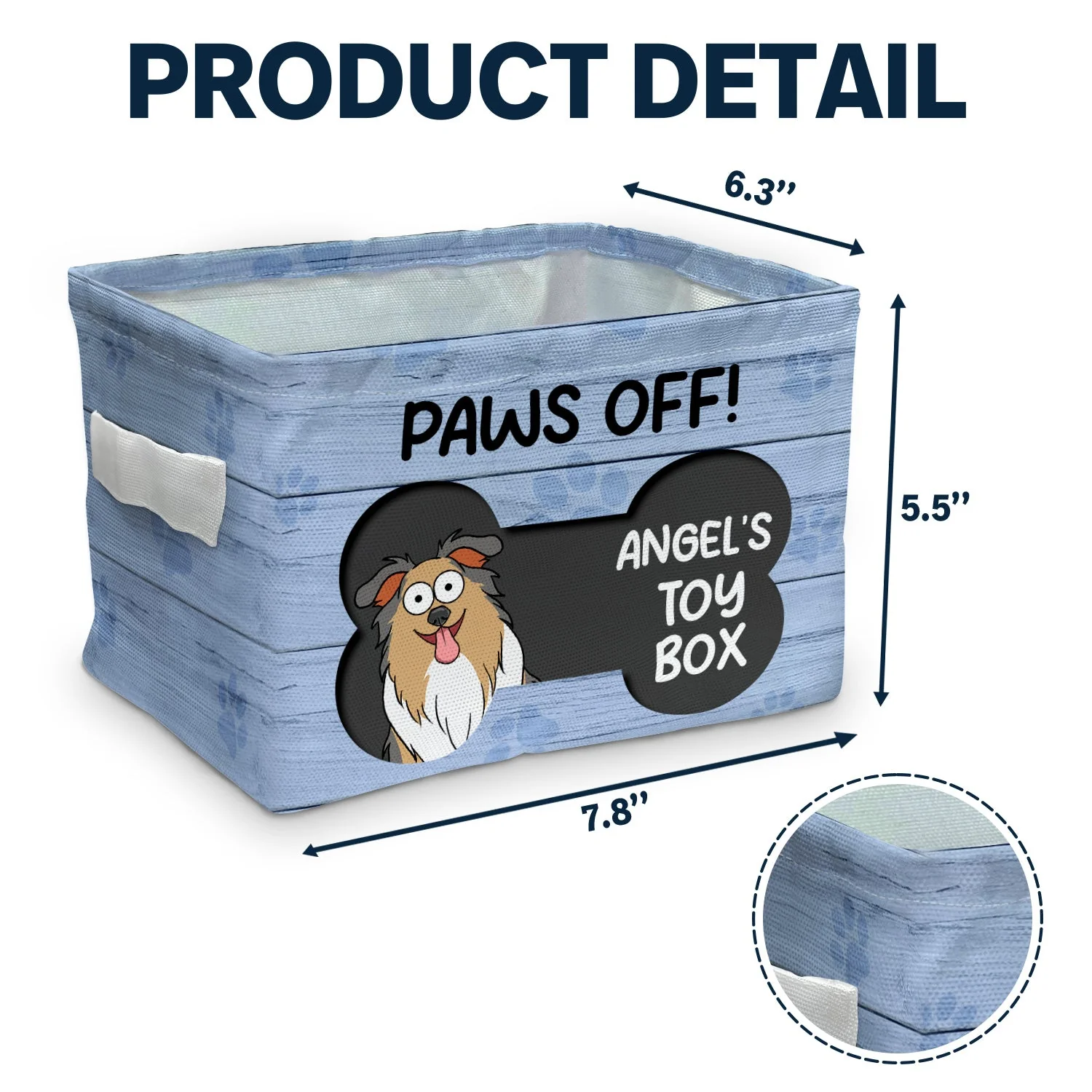 Paws Off - Gift For Dog Lovers - Personalized Storage Box - Image 4