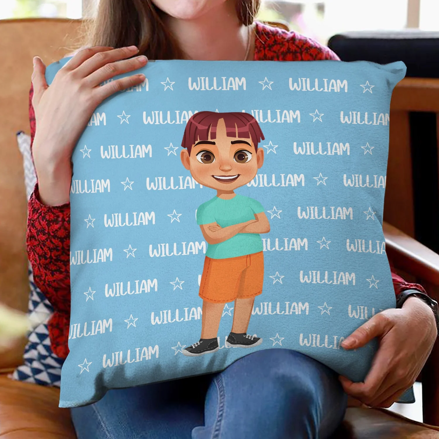 Custom Photo Baby Name - Gift For Kids, Grandchildren - Personalized Pillow - Image 3