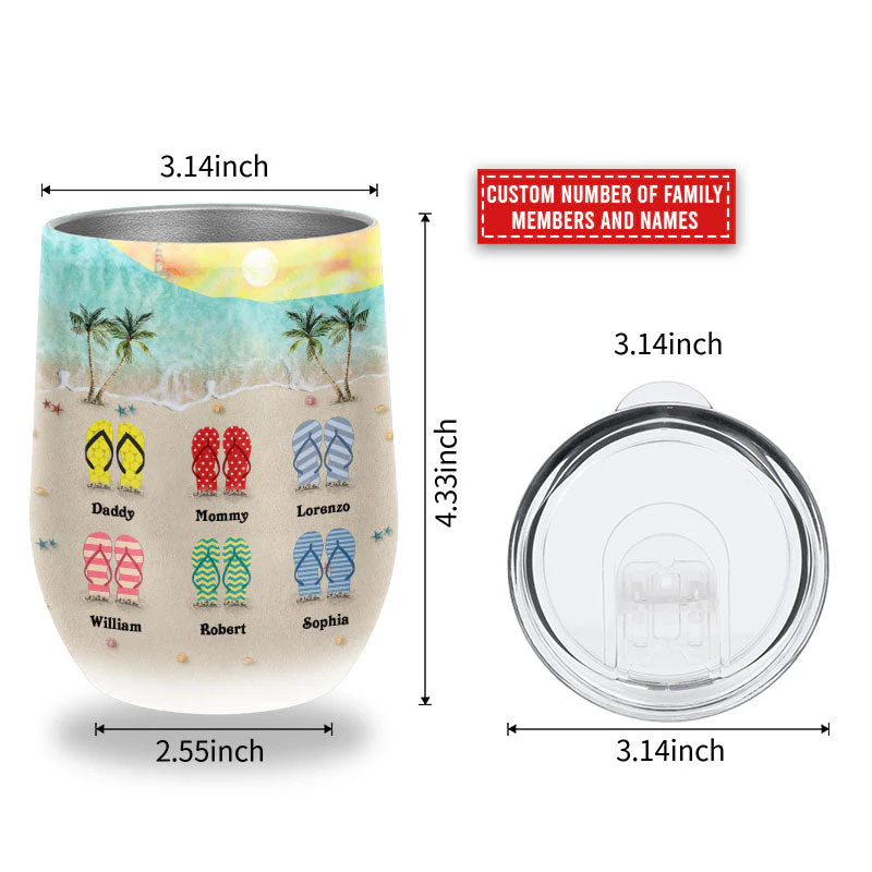 Personalized Beach Beach Is Calling Custom Wine Tumbler - Image 8