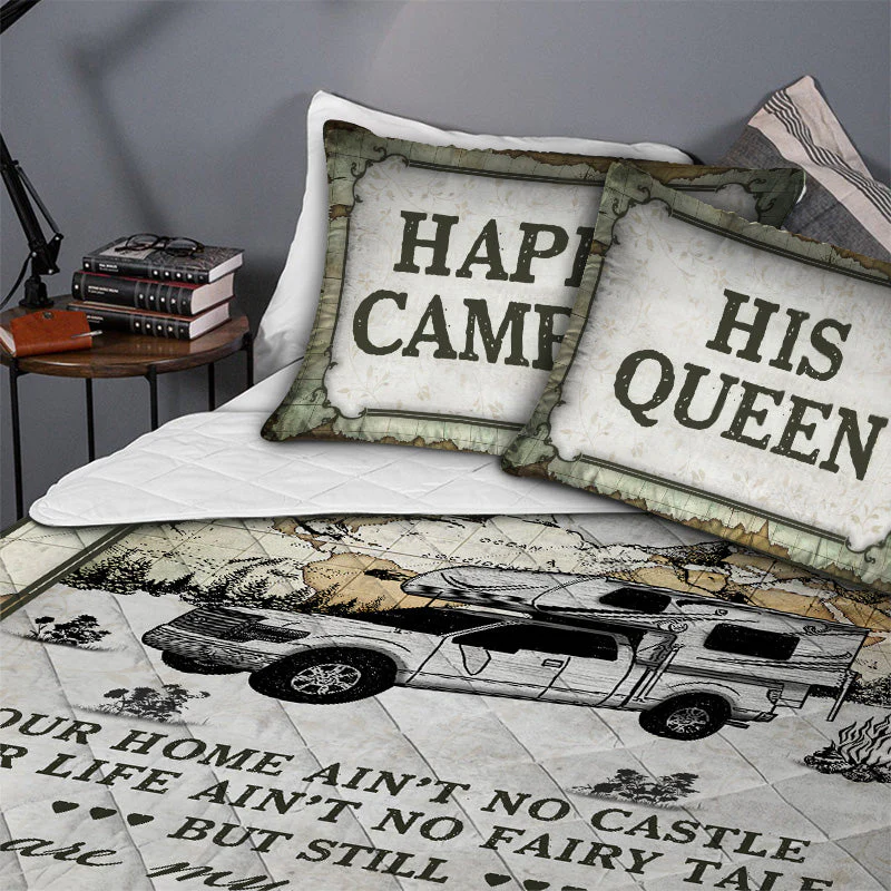 Personalized Camping Map My Queen Customized Quilt Bedding - Image 4