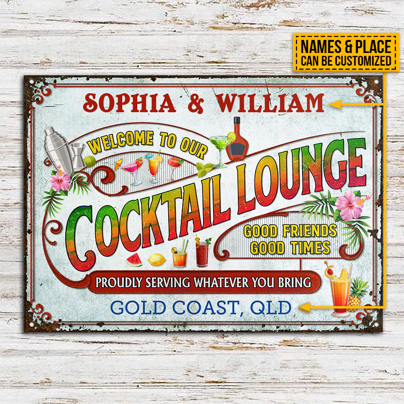 Personalized Cocktail Customized Classic Metal Signs - Image 3
