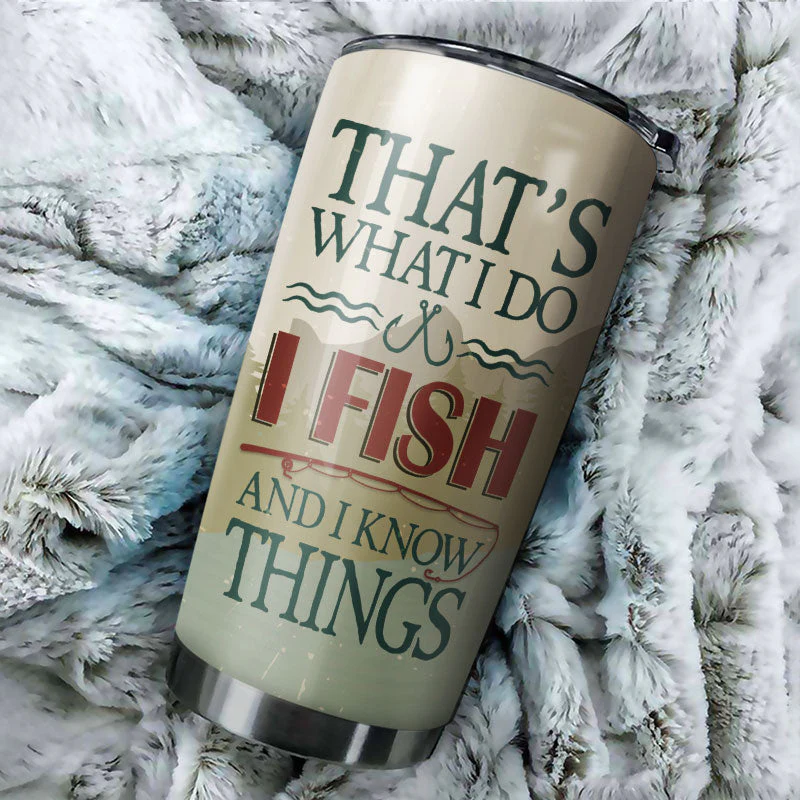 Personalized Fishing I Fish Customized Tumbler - Image 4