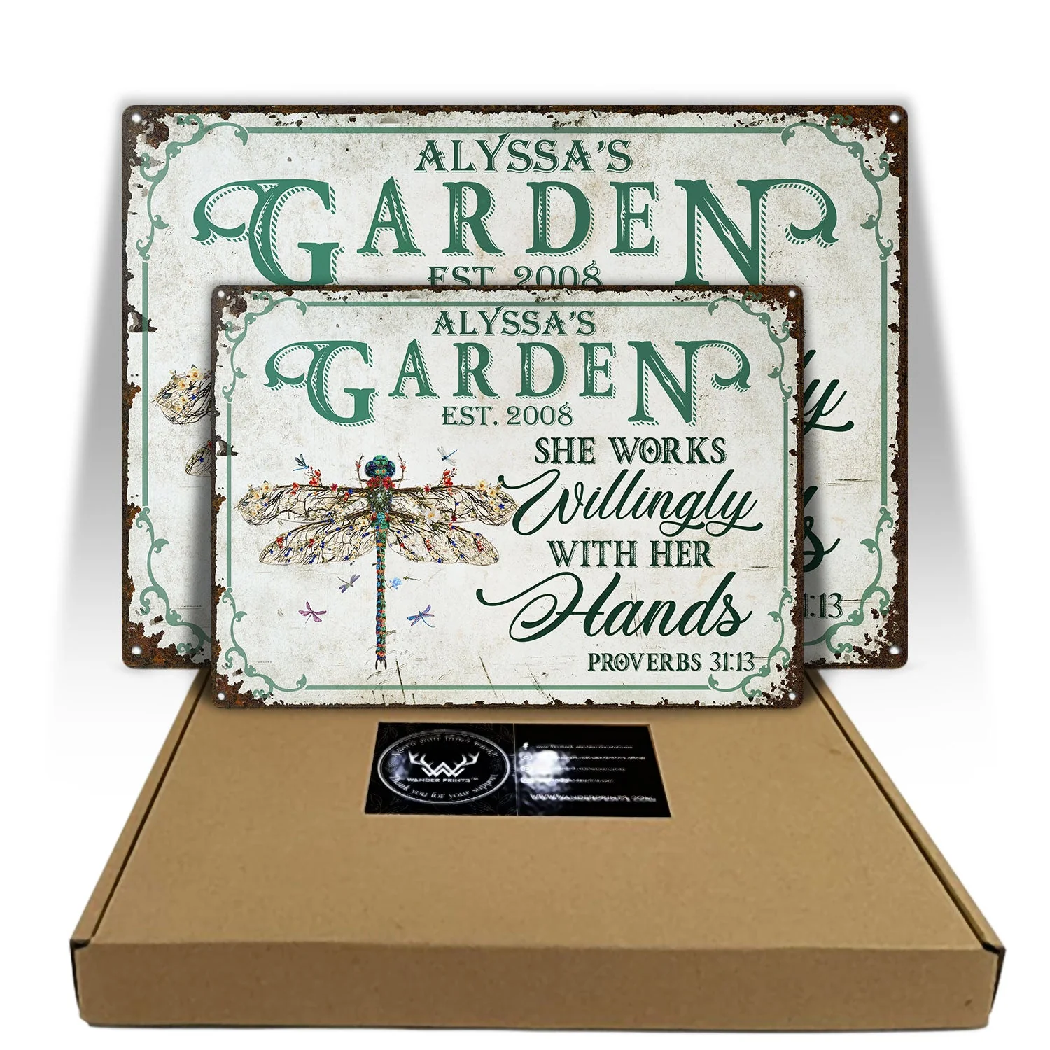 And Find My Soul Garden Floral Art - Birthday, Housewarming Gift For Her, Him, Gardener, Outdoor Decor - Personalized Custom Classic Metal Signs - Image 5