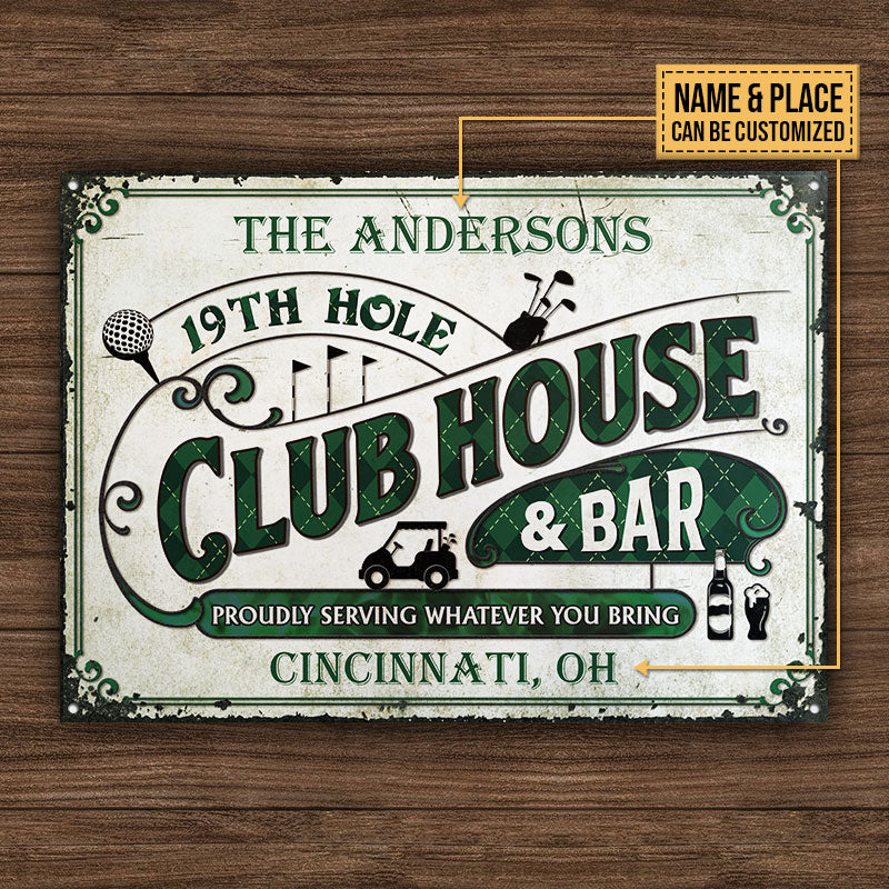 Personalized Golf Club House And Bar Customized Classic Metal Signs - Image 4