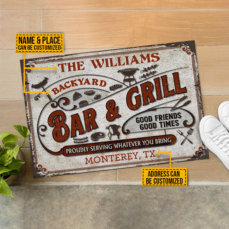Personalized Grilling Proudly Serving You Bring Custom Doormat - Image 3