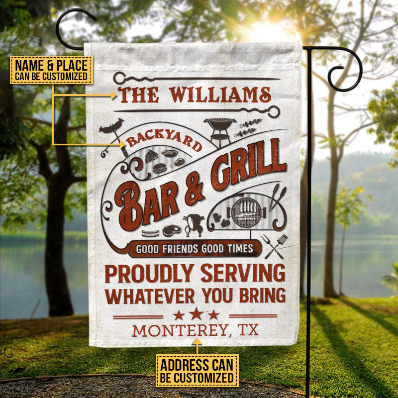 Personalized Grilling Proudly Serving You Bring Customized Flag - Image 3