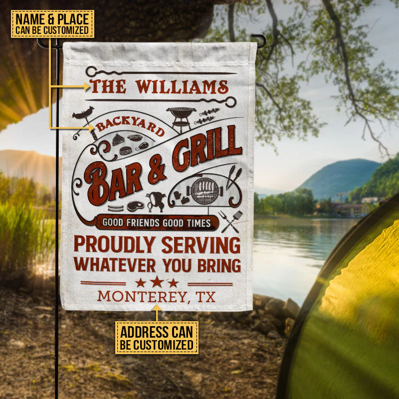Personalized Grilling Proudly Serving You Bring Customized Flag - Image 4