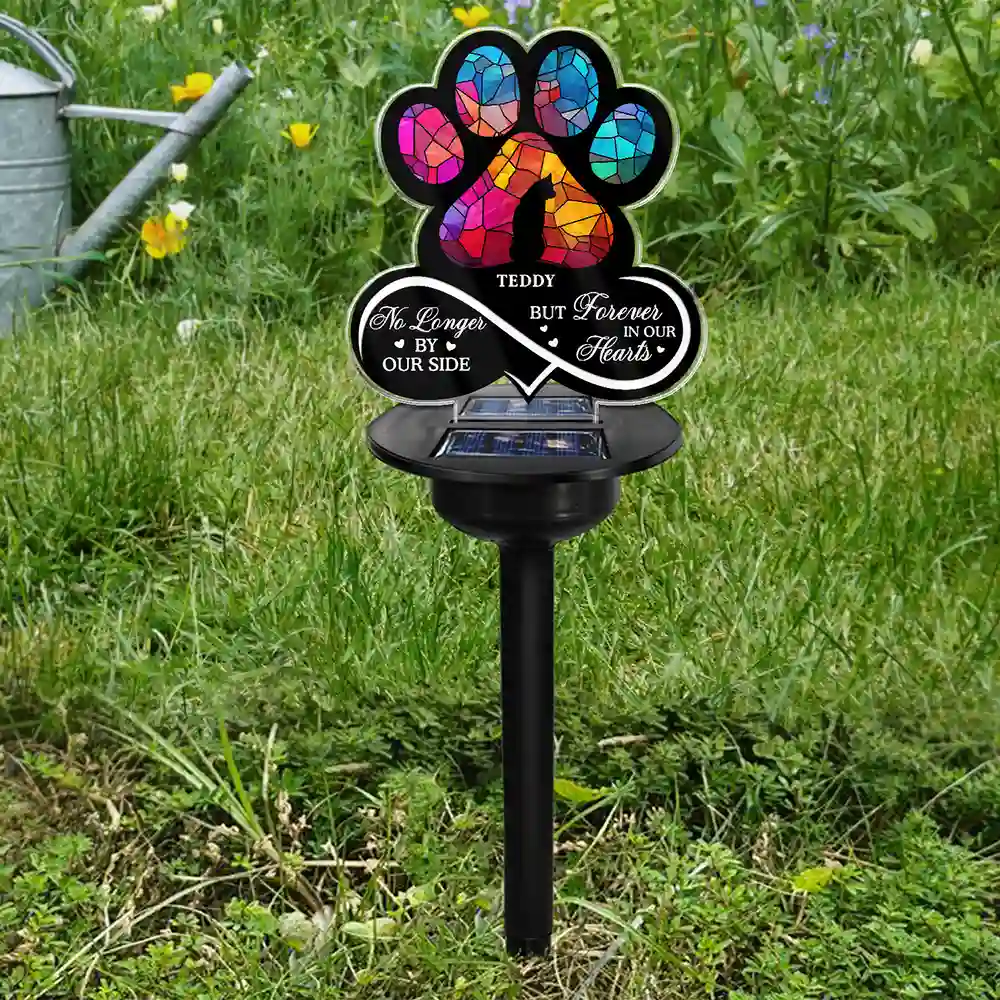 Pet Forever In My Heart Always Loved - Personalized Solar Light - Image 5