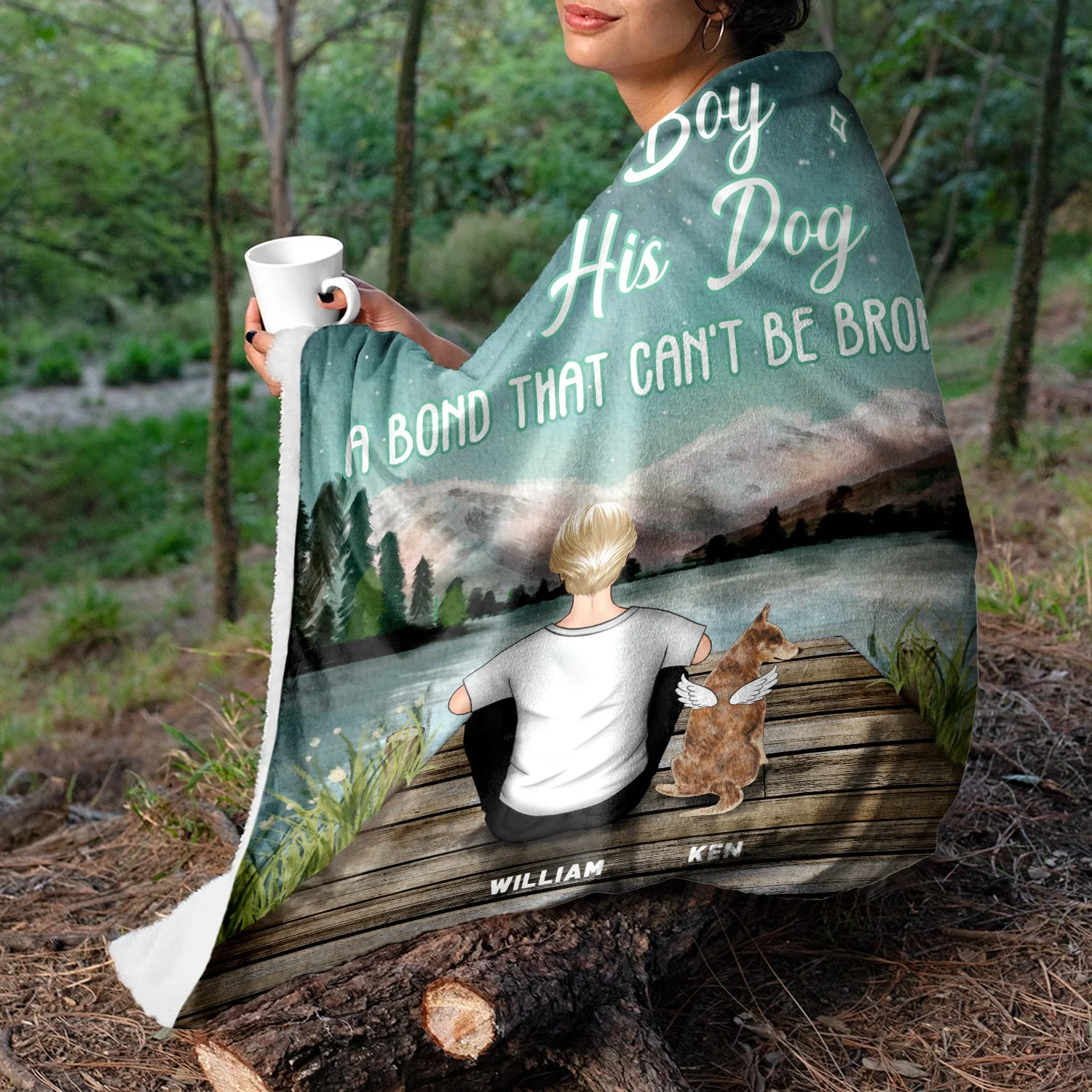 Pet Lovers A Bond Cannot Be Broken - Gift For Pet Lovers - Personalized Custom Fleece Blanket - Image 5