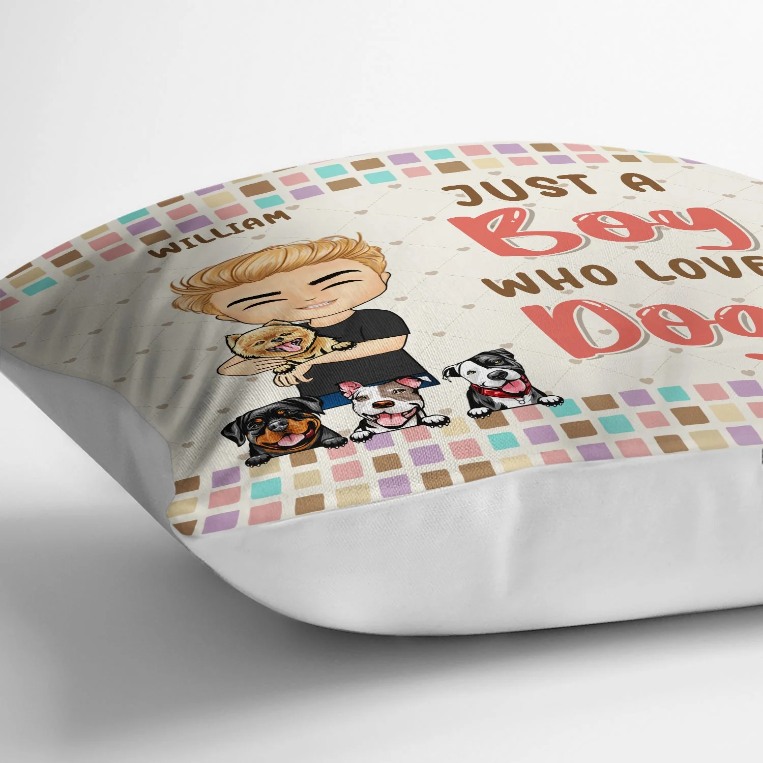Pet Lovers Just A Girl Who Loves Pets - Gift For Pet Lovers - Personalized Custom Pillow - Image 3