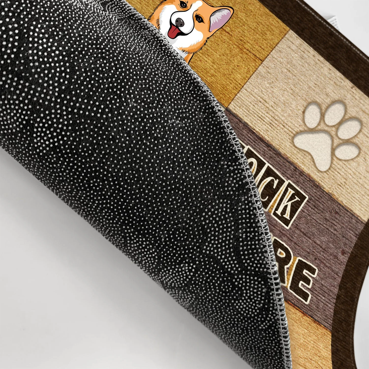 Pet Lovers No Need To Knock We Know You're Here - Personalized Custom Doormat - Image 3