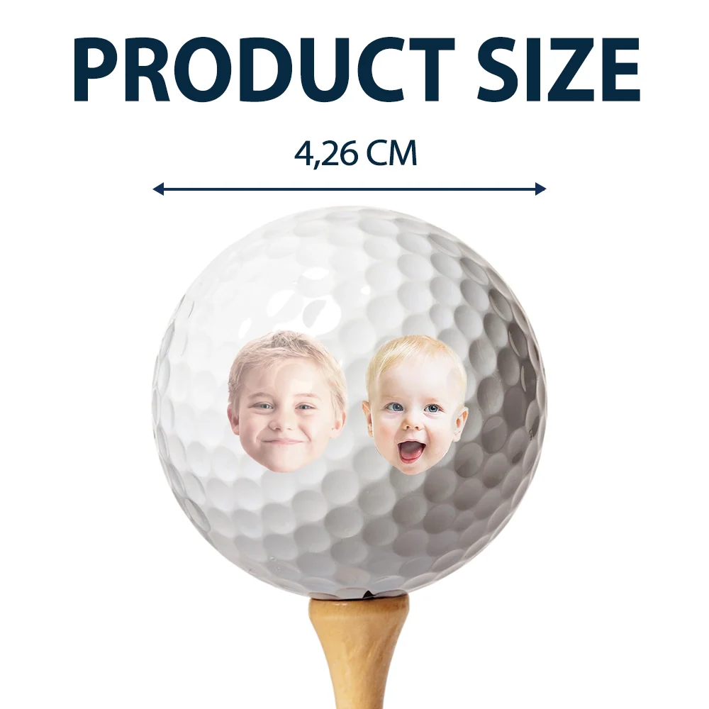 Photo Personnalisable Meilleur Papa Au Par - Balle De Golf Personnalisée - Image 5