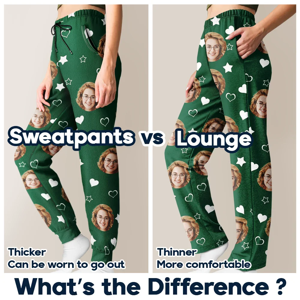 Photo Personnalisée J’aime Mon Amour - Pantalon De Pyjama Personnalisé - Image 7