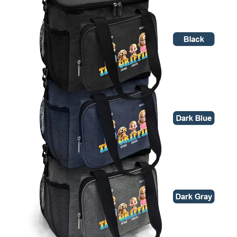 Picnic, Beach, Camping Cooling Bag For Family Trip - Personalized Lunch Bag, Cooling Tote - Image 3