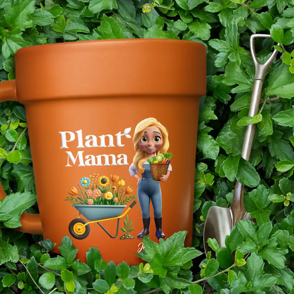 Plant Lady - Personalized Plant Pot Ceramic Mug - Image 4