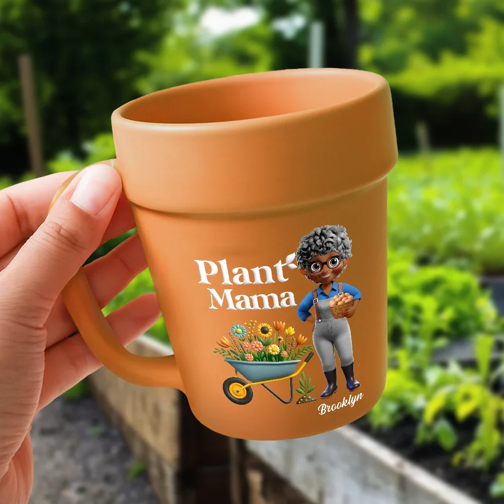 Plant Lady - Personalized Plant Pot Ceramic Mug - Image 5