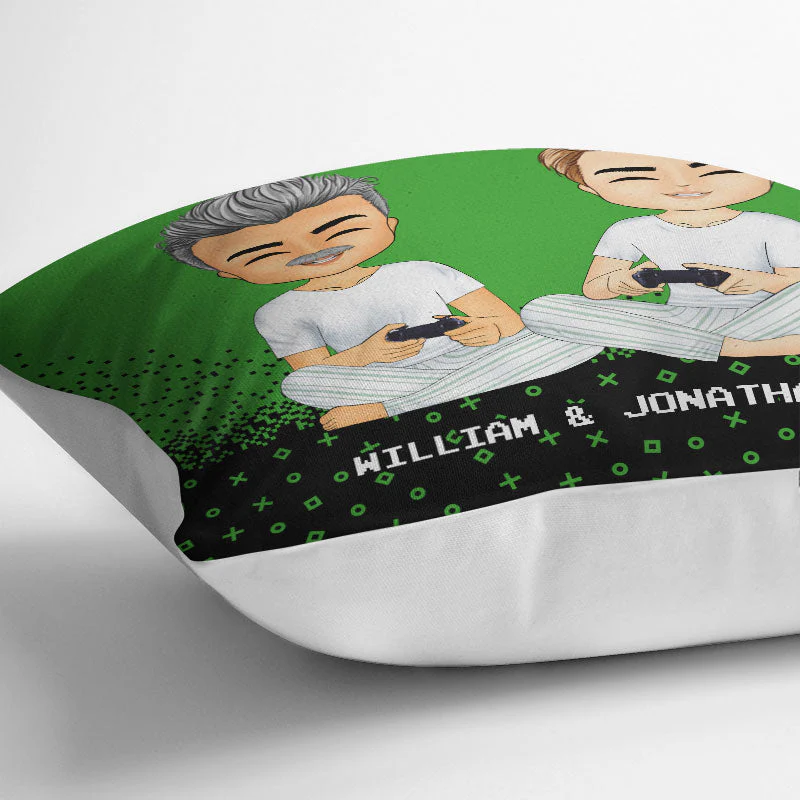 Player 1 Player 2 - Gift For Gaming Couples - Personalized Custom Pillow - Image 3