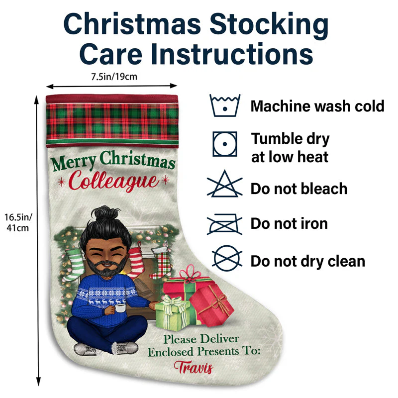 Please Deliver Enclosed Presents To My Best Friends - Christmas Gift For BFF And Sibling - Personalized Custom Christmas Stocking - Image 4