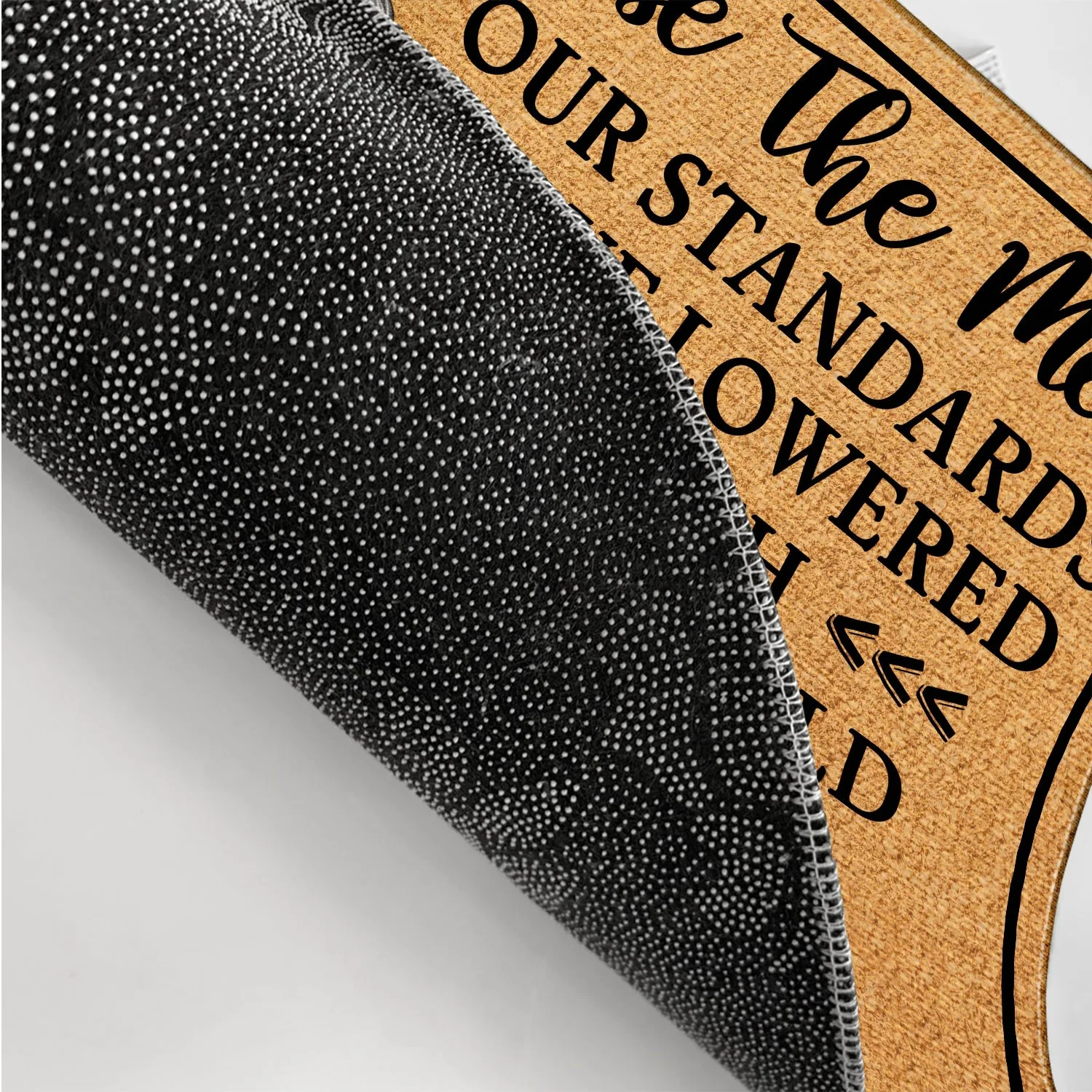 Please Excuse The Mess Our Standards - Anniversary, Birthday, Home Decor Gift For Husband, Wife, Couple, Pet Lovers - Personalized Custom Doormat - Image 3