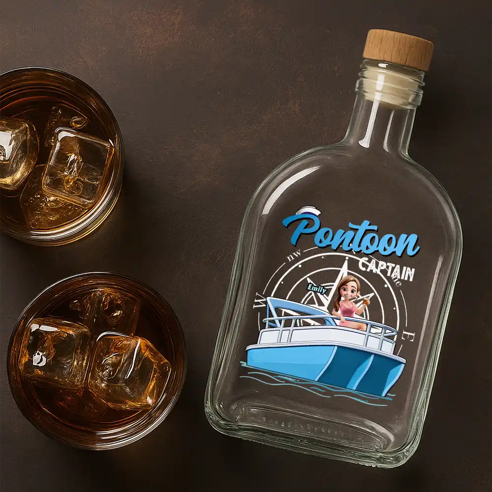 Pontoon Captain - Personalized Whiskey Bottle - Image 4