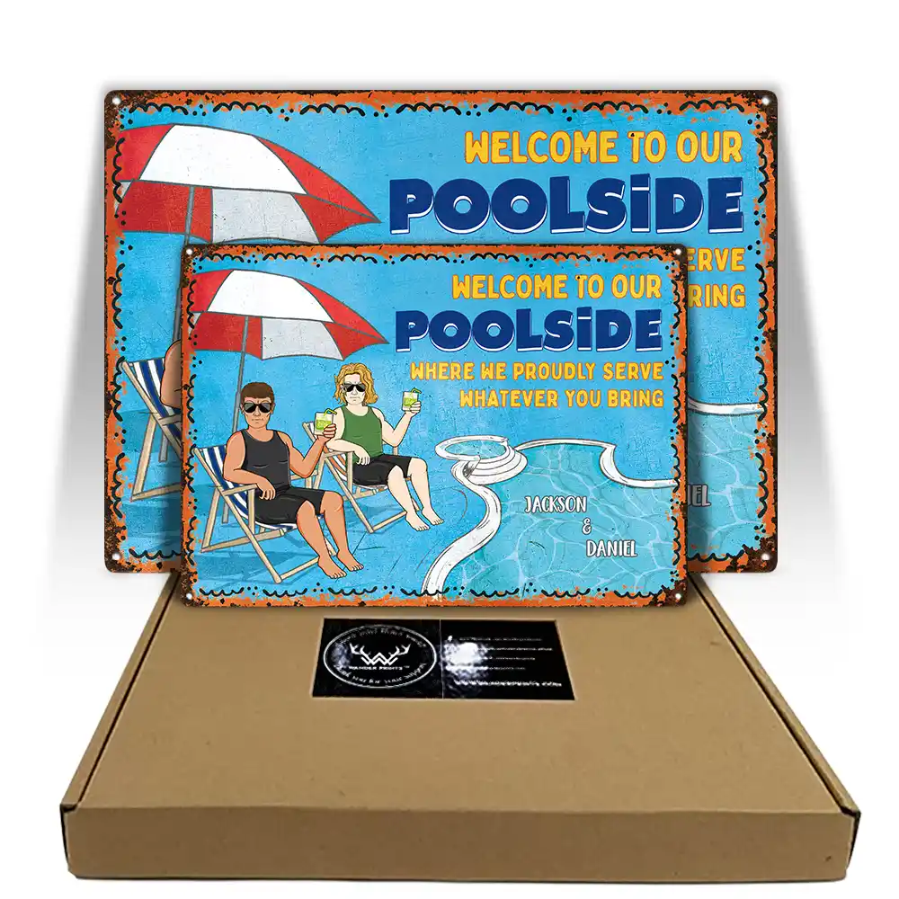 Poolside Good Music - Personalized Classic Metal Signs - Image 5