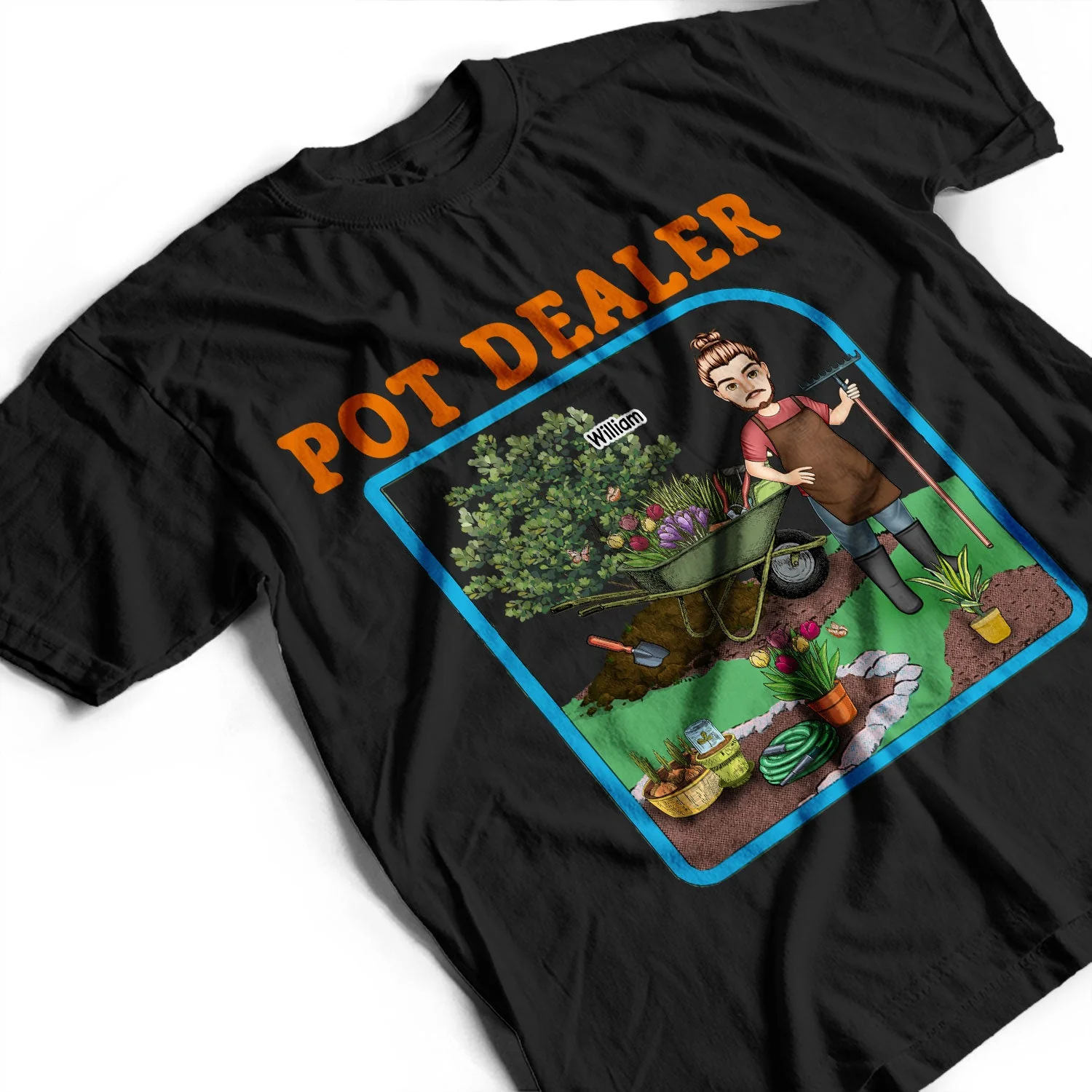 Pot Dealer - Gift For Gardening Lovers - Personalized T Shirt - Image 3