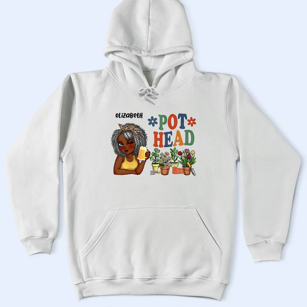 Pot Head Gardening - Personalized T Shirt - Image 4