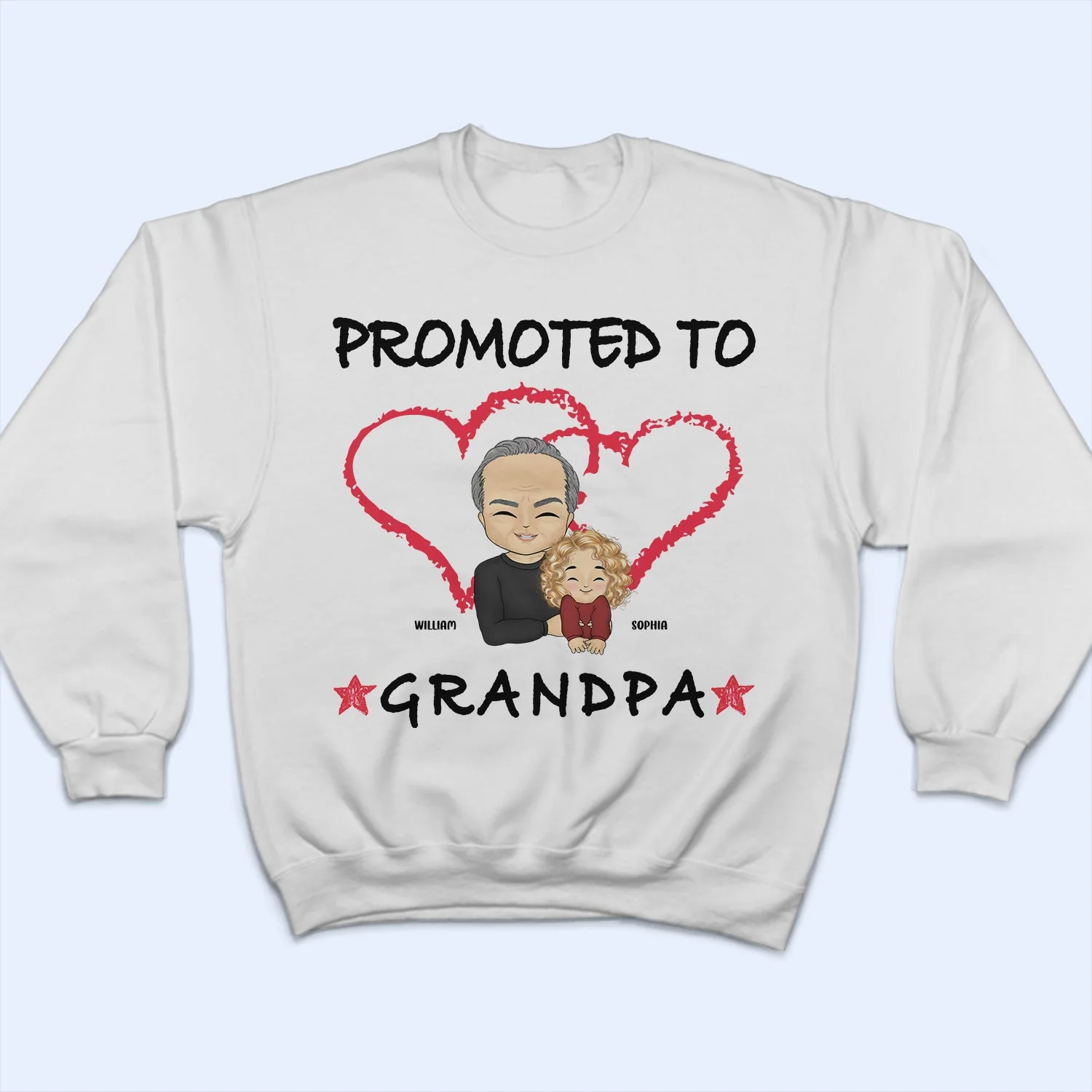 Promoted To Grandpa Grandma - Gift For Grandparents - Personalized Custom T Shirt - Image 5