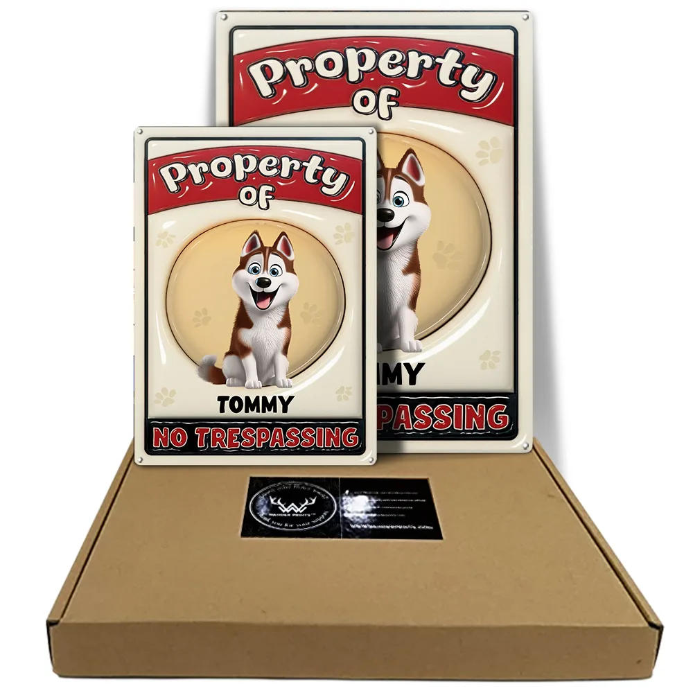 Property Of Dogs - Personalized Classic Metal Signs - Image 5