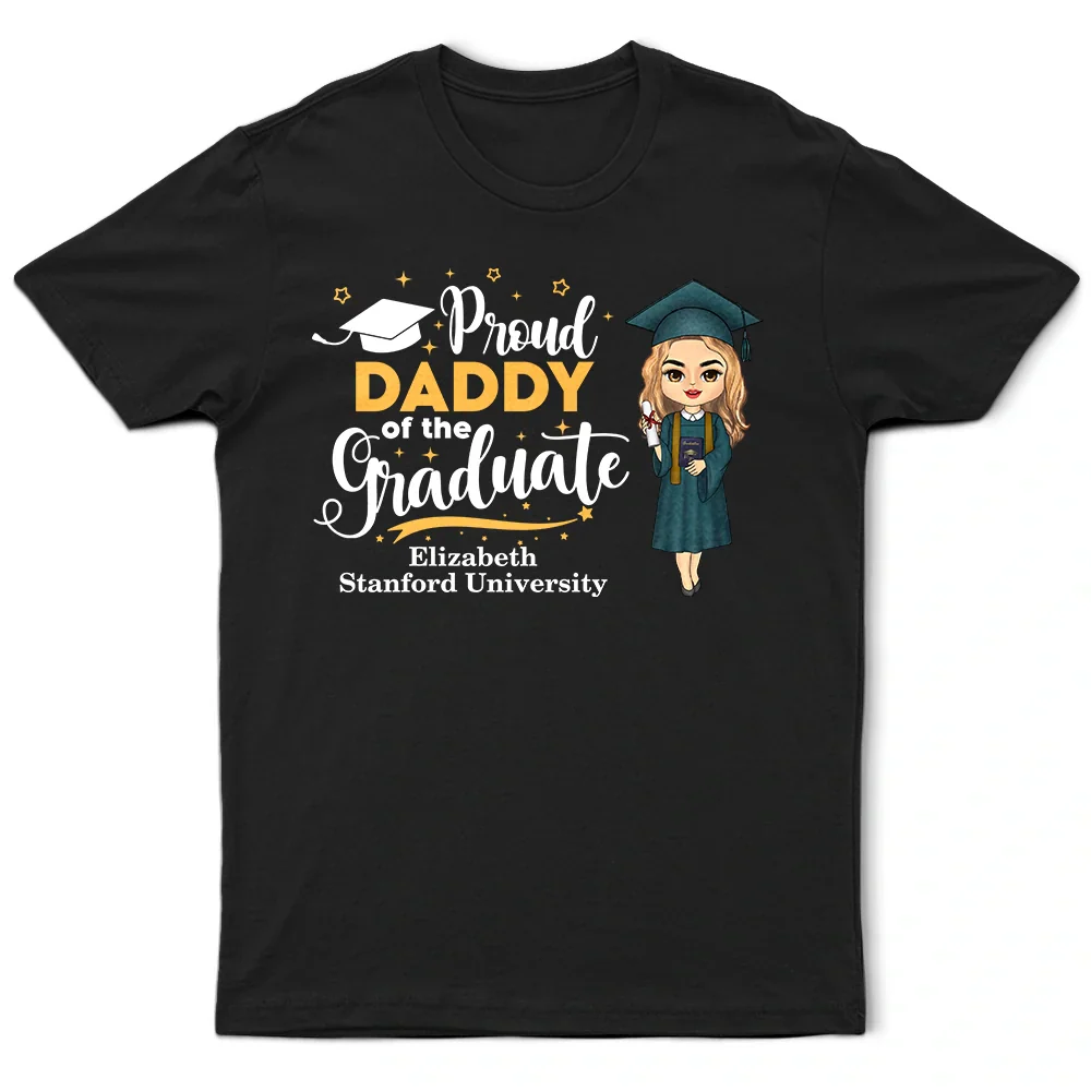 Proud Family Of The Graduate - Personalized T Shirt - Image 2