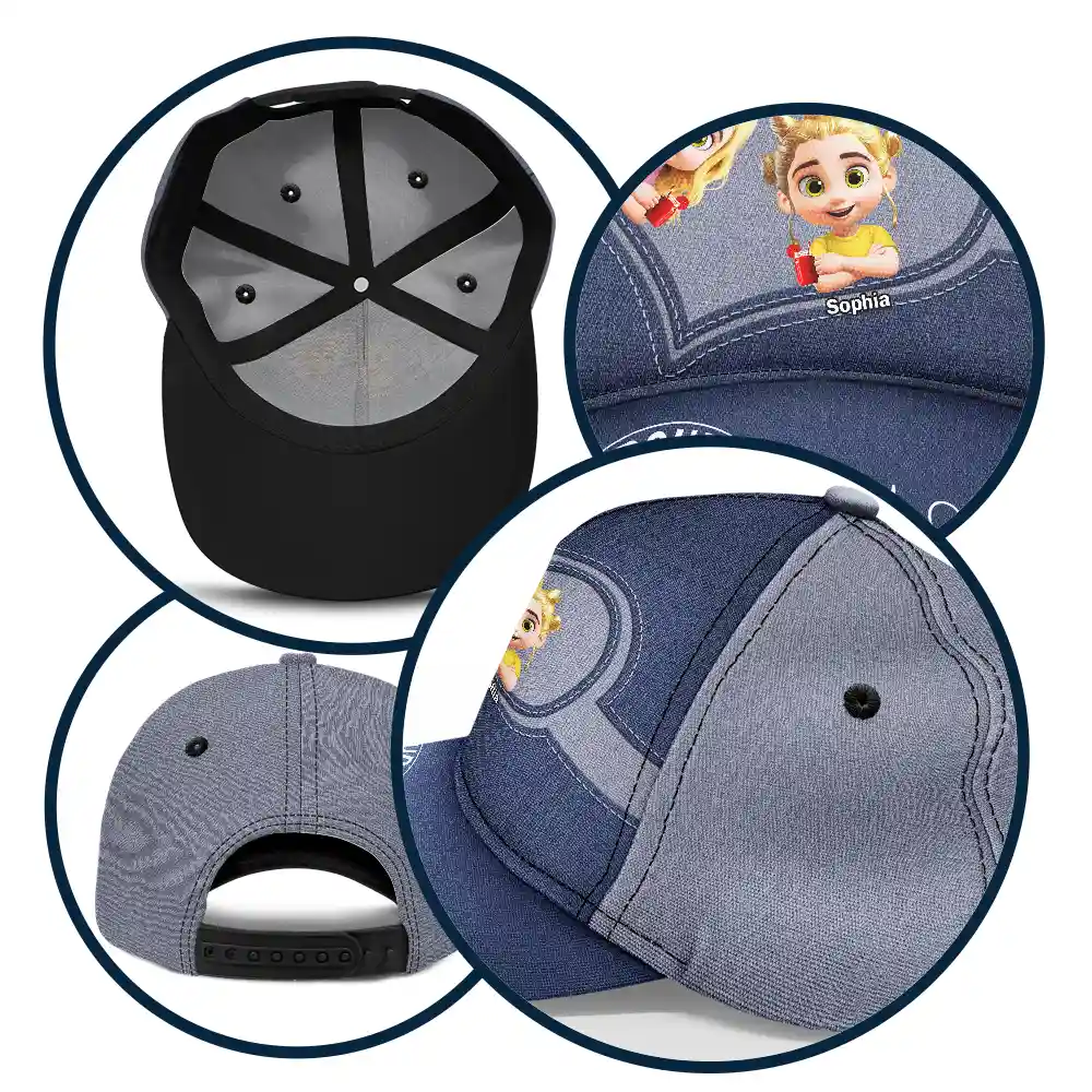 Proud Father Of A Few Dumb Kids - Personalized Classic Cap - Image 5