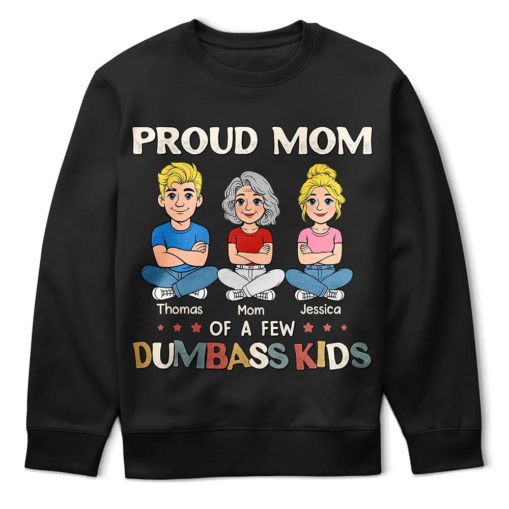 Proud Mom Of A Few Kids - Personalized T Shirt - Image 5