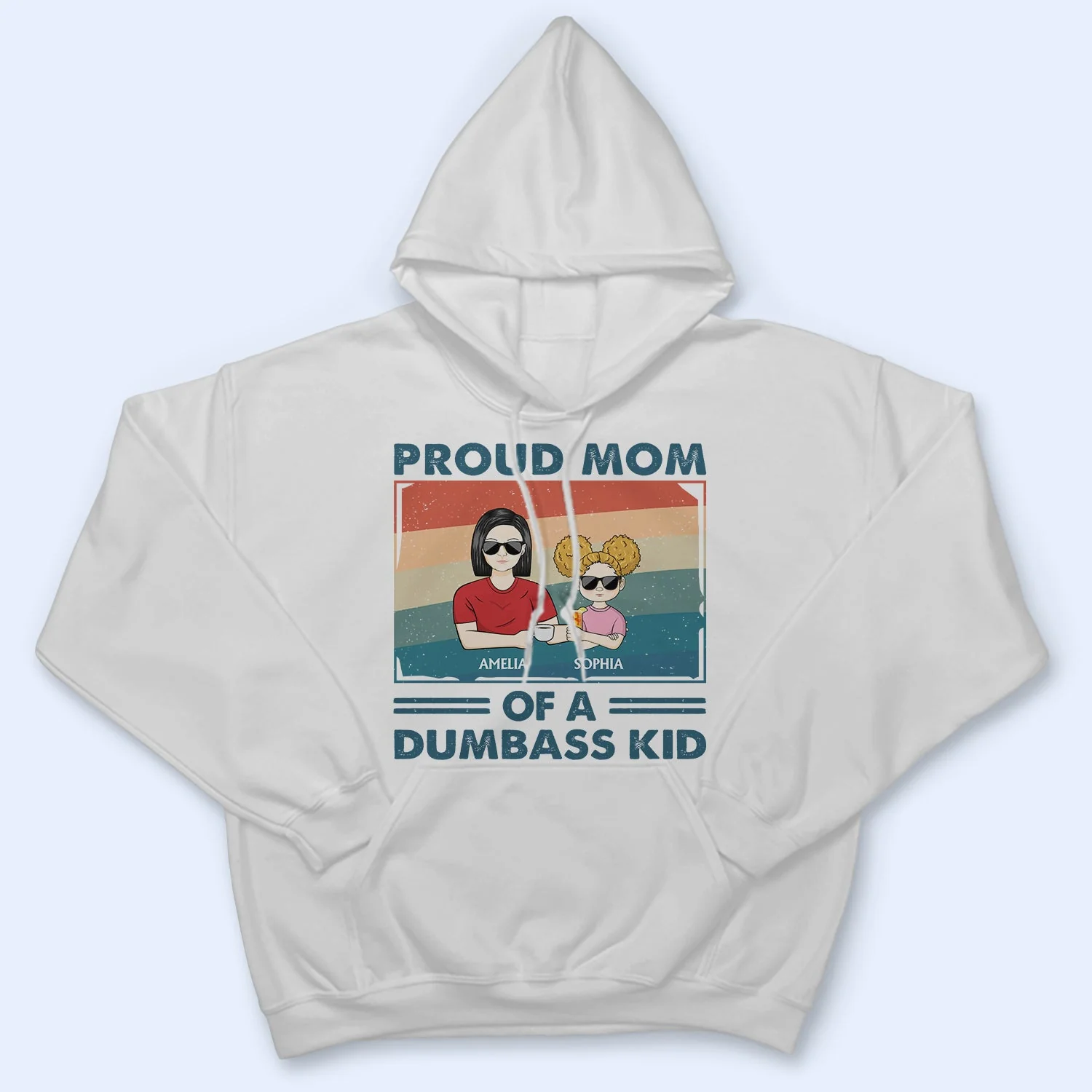 Proud Mother Of A Few Adult & Kid - Funny Gift For Mom, Mother, Grandma - Personalized T Shirt - Image 4