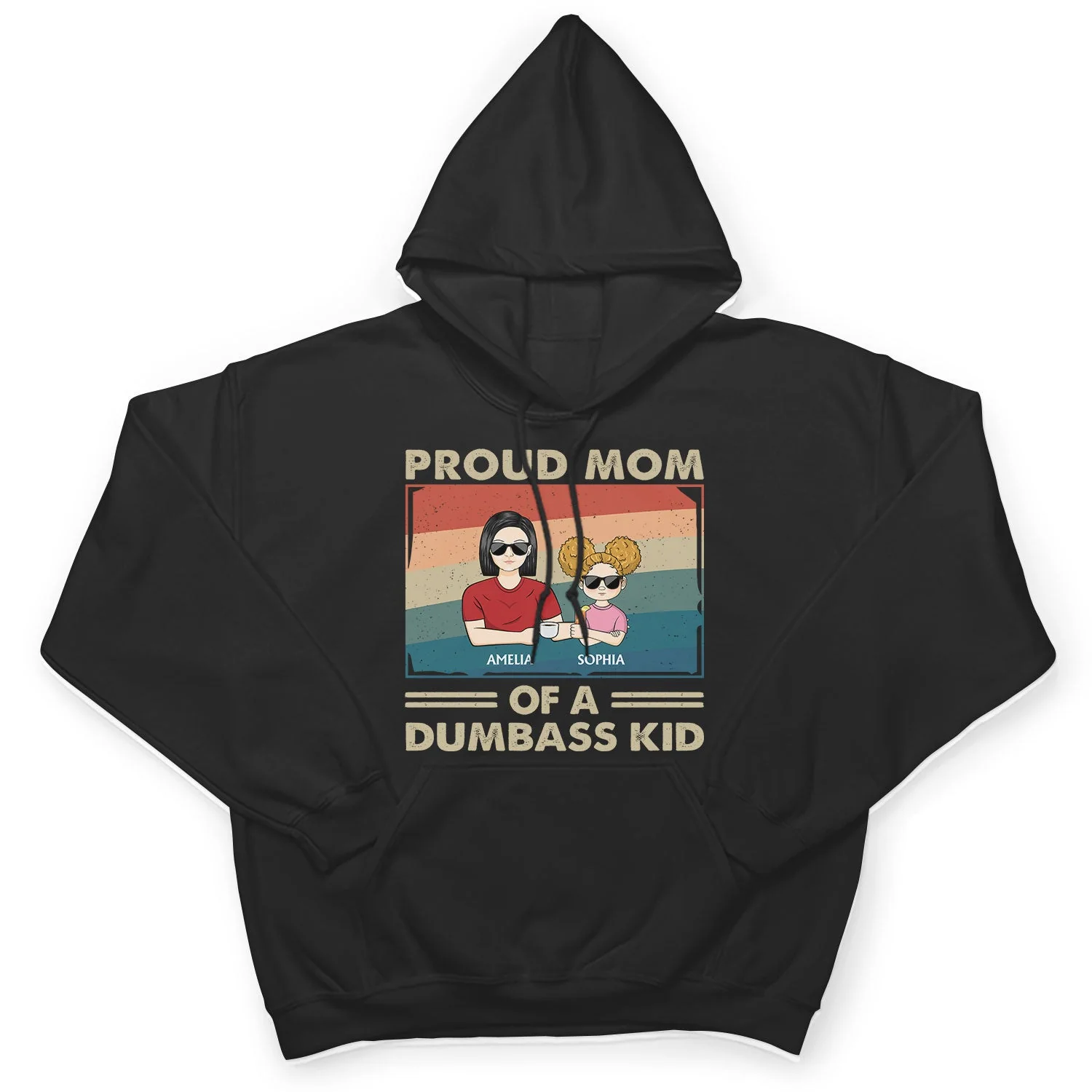 Proud Mother Of A Few Kid & Adult - Funny Gift For Mom, Mother, Grandma - Personalized T Shirt - Image 4