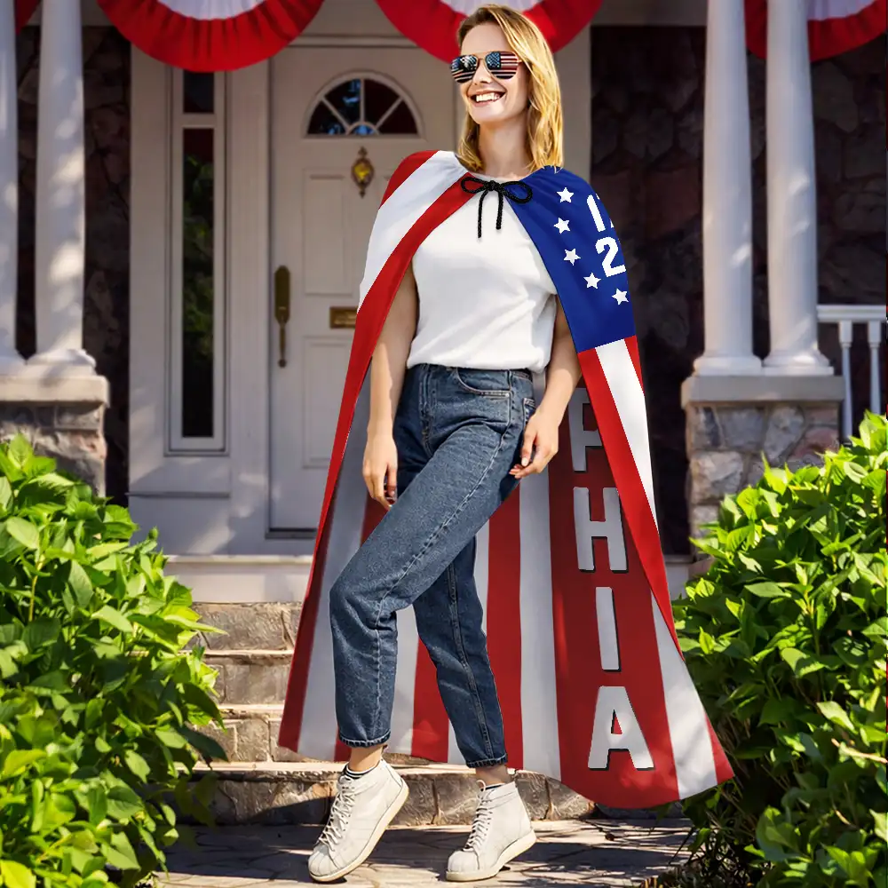 Proudly Celebrating 250 Years of Freedom - Personalized Costume Cape - Image 2