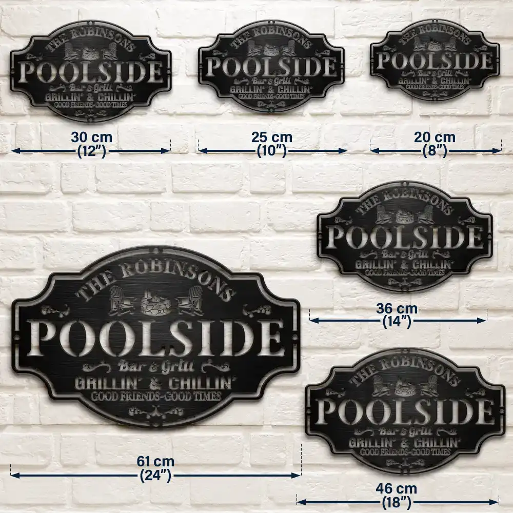 Pub Shed Good Friends Good Times - Personalised Cutout Metal Sign - Image 6